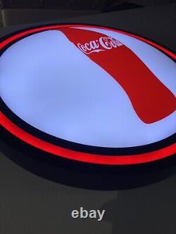 NEW 18 Coca Cola Coke Soda LED Button Sign Light Not Neon With 2 Stage Dimming