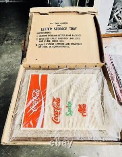 NIB Vintage Coca-Cola Letter/Menu Board Sign Display, Letters & Numbers Included