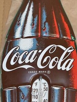 NOS Vintage Original Coca-Cola Thermometer never out of box works 29/COKE sign