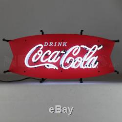 Neon Sign Coca Cola Fishtail wall lamp collectable Fountain machine Vendo 44 39