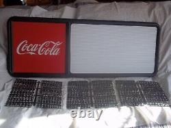 New! 3ft Coca-Cola Menu Board Sign with3 sets of Coke Letters, Numbers & Symbols