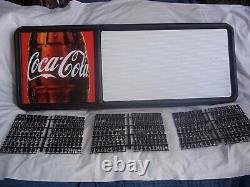 New! 3ft Coca-Cola Menu Board Sign with3 sets of Coke Letters, Numbers & Symbols