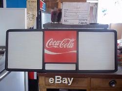 New 4ft Coca-Cola Menu Board Sign with2 sets of coke black letters & numbers