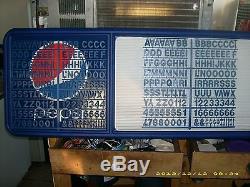 New 4ft Pepsi Cola Menu Board Sign withnumbers & letters sets