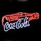 New Coca-Coke-Cola Bottle Real Glass Neon Sign Beer Bar Light Handmade Man Cave