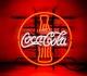 New Coca Cola Bottle Coke 16x16 Neon Light Sign Lamp Soft Drink Real Glass Art