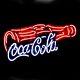 New Coca Cola Coke Bottle Real Glass Handmade Neon Sign 17x8