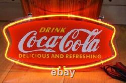 New Coca Cola Drink Neon Sign Lamp Light 14x7 Acrylic Beer Bar With Dimmer