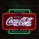 New Coca Cola Pause Drink Refresh Coke Neon Sign 20x16 With HD Vivid Printing