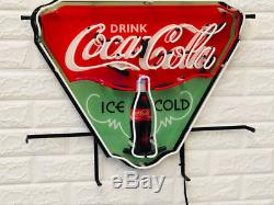 New Enjoy Drink Coca Cola Ice Cold Light Neon Sign 24 with HD Vivid Printing