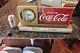 New old Stock! Coca Cola Coke light up counter top sign clock 1950's