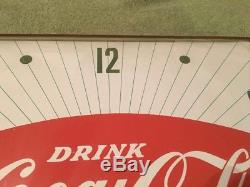 Nice Orginal Coca Cola Advertising Clock Sign