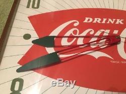 Nice Orginal Coca Cola Advertising Clock Sign