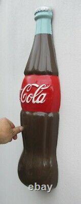 Nice Repro 3d Giant Half Coca Cola Bottle, Wall Half Bottle Adv. Fiberglass