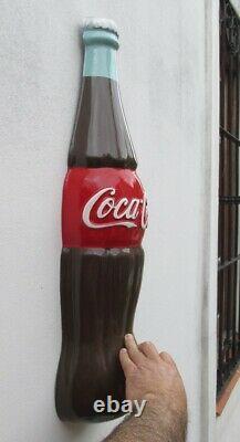 Nice Repro 3d Giant Half Coca Cola Bottle, Wall Half Bottle Adv. Fiberglass