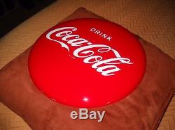 Nos 1956 Am Sign Co. Vintage Steel 12 Drink Coca Cola Button Sign