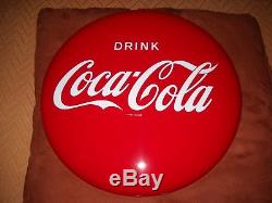 Nos 1956 Am Sign Co. Vintage Steel 12 Drink Coca Cola Button Sign