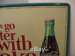Nos Coca Cola Tin Sign Things Go Better With Coke