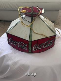 Nostalgic Coca-Cola Stained Glass Hanging Lamp