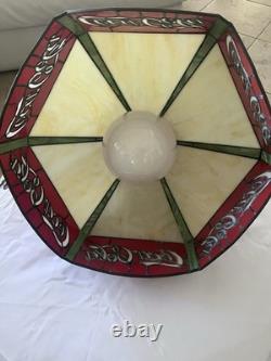 Nostalgic Coca-Cola Stained Glass Hanging Lamp