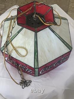 Nostalgic Coca-Cola Stained Glass Hanging Lamp