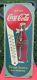 OLD Coca Cola Masonite Early Thermometer Sign