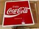 ONE 1990's Enjoy Coca-Cola Coke 24x24 Metal Embossed Advertisement Sign NOS