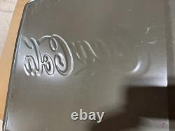 ONE 1990's Enjoy Coca-Cola Coke 24x24 Metal Embossed Advertisement Sign NOS