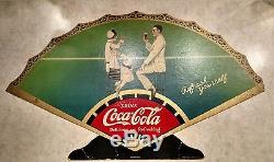 ORIGINAL1926 Coke COCA COLA Cardboard EASEL BACK Sign Neat