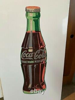 ORIGINAL! Coca Cola 36 Button Sign Marquis Pilaster Bottle Signs Store Front