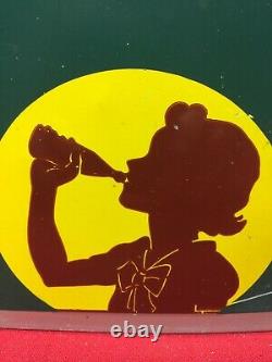 ORIGINAL & NEAR MINT 1941 Embossed Coca-Cola Chalkboard Advertising Sign