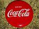 Old Coca Cola 12 Button Sign 1950s Metal Not Porcelain Coke Vintage Original