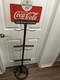 Old Coca Cola Bottle Rack Holder Metal Advertising Sign Topper