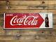 Old Coca Cola Metal Sign 54 withBottle