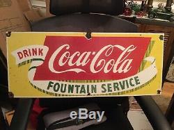 Old Coca Cola Porcelain Sign