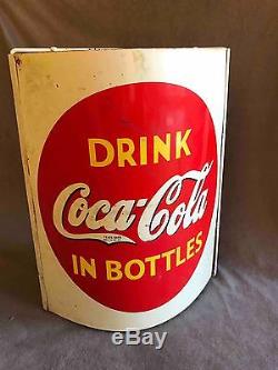 Old Drink Coca-Cola in Bottles Hanging String Holder for General Store Soda Ad