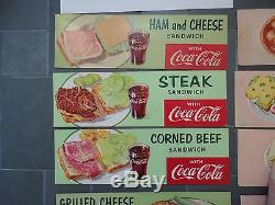 Old Original Coca-Cola Coke Soda Fountain Cardboard Advertising Signs