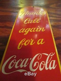 Old Original Coca Cola Door Push Porcelain Enamel Sign Coca Cola Porcelain Sign