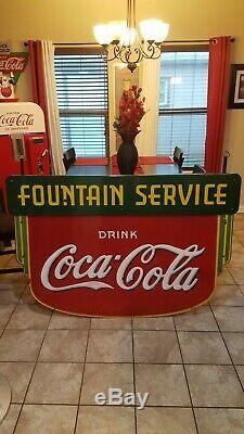 Old Original Rare 1930s Coca Cola Sign