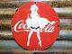 Old Vintage Coca Cola Porcelain Sign Marilyn Monroe Soda Pop Beverage Coke Drink