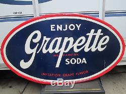 Old and Original Grapette Soda Sign, Grape Soda Pop Sign