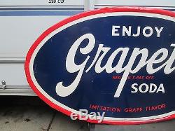 Old and Original Grapette Soda Sign, Grape Soda Pop Sign