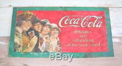 Original 1923 Coca Cola Trolley Sign, Streetcar, Coke Advertising, Cardboard