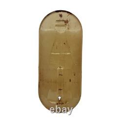 Original 1938 Coca Cola Coke Embossed Bottle Painted Metal Thermometer Sign