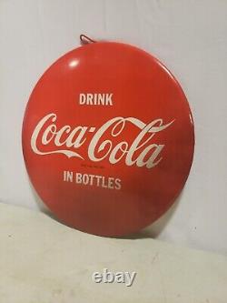 Original 1940s 9 Celluloid Coca-Cola Advertising Button Sign Country Store