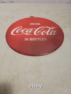 Original 1940s 9 Celluloid Coca-Cola Advertising Button Sign Country Store