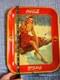 Original 1941 Coca Cola ICE SKATING GIRL Tin Soda Tray Advertising Coke Sign AAW