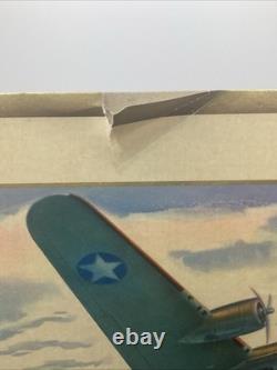 Original 1943 Coca-Cola WW 2 Boeing B-17 U. S. Army Long Range Bomber Sign RARE