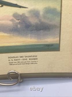 Original 1943 Coca-Cola WW 2 Douglas SBD Navy Dive Bomber Advertising Sign