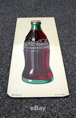 Original 1946 Coca Cola Masonite Sign, Coke Advertising
